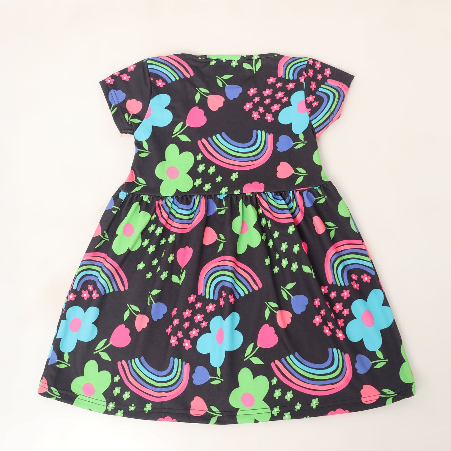 Junibear Printed Dress-Black